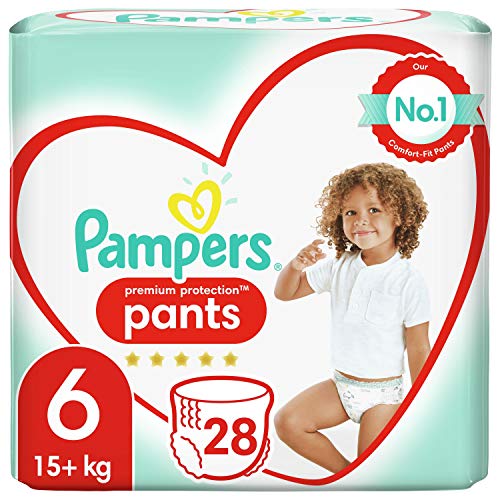 Pampers - Active Fit Pants - Couches-Culottes Taille 6 (+15 kg) - Pack Géant (x28 culottes)