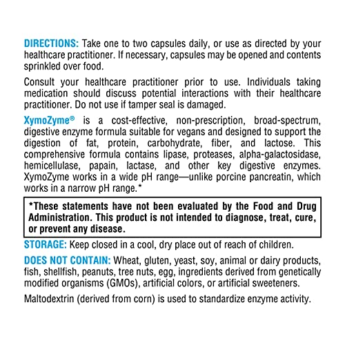 Xymogen 300000052 Xymozyme - Vegan Digestive Enzymes For Gut Health - Digestion Supplement thumb #3