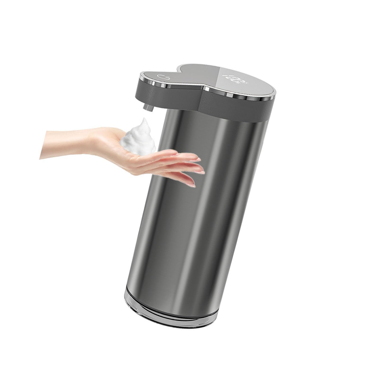 Modern Stainless Steel Automatic Foam Liquid Dispenser 350ml Spacious Cistern for Hand Washing Kitchen Bathroom Soap Dispenser
