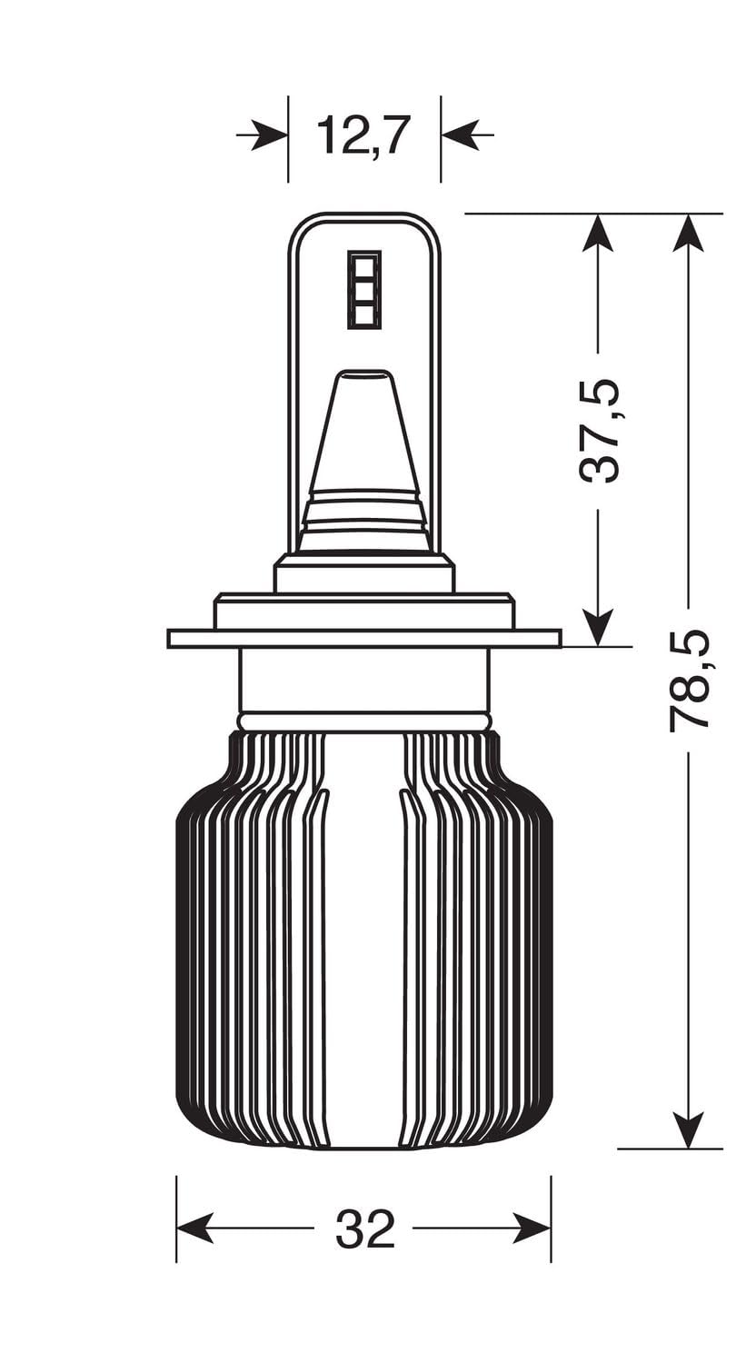 Pilot 57811 seria 3 ostrza Halo LED, 9-32 V, 20 W, 2 sztuki w opakowaniu