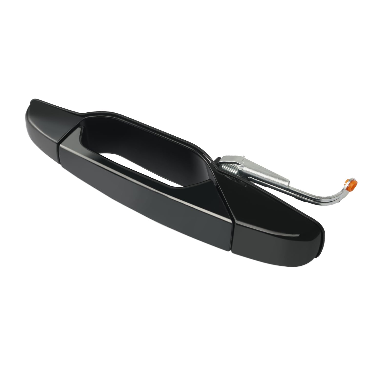 Black Exterior Door Handle Rear Left Driver Side Compatible with 2007-2014 Chevy Silverado Suburban Avalanche Tahoe, GMC Sierra Yukon, Cadillac