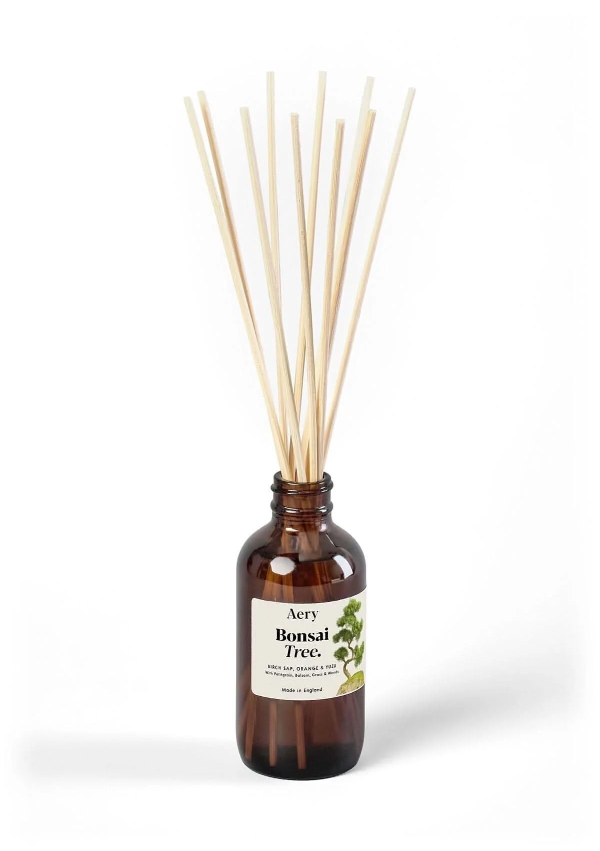 Aery Bonsai Tree Amber Botanical Reed Diffuser - 100ml - Vegan & Cruelty-Free