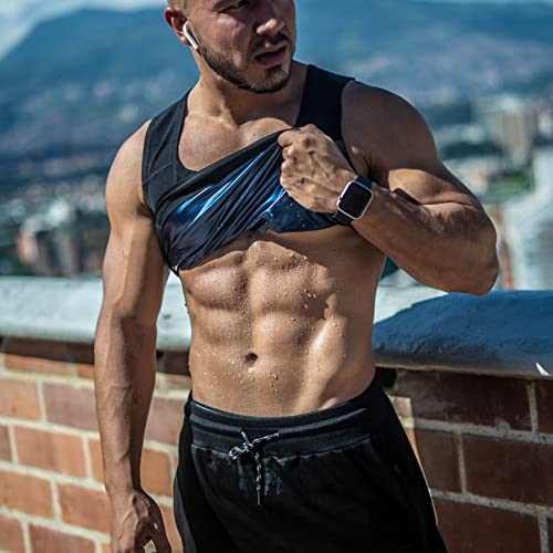 Sauna Suit Sweat Waist Trainer Vest for Men Sweat Workout Tank Top Shaper3