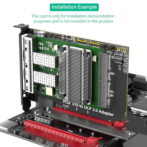 Fast Speed PCIe 5.0 X16 to OCP NIC3.0 Adapter Card for 25G 100Gbps Ethernet Efficient Networking miniatura 2