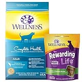 Wellness Dog Food and Treats Trial Bundle: Complete Health Dry Food, Whitefish 5lb & Rewarding Life Soft Treats, Lamb and Salmon