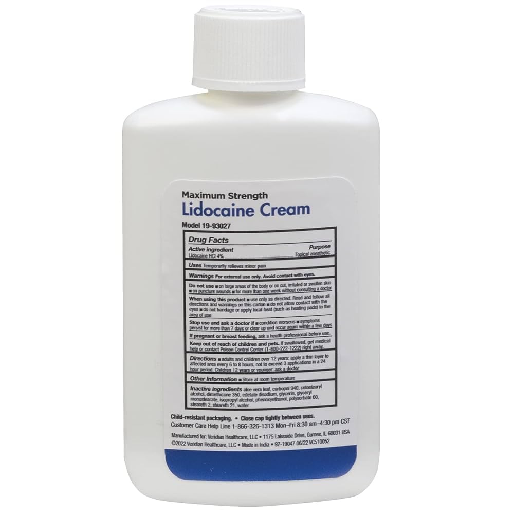 Thera Care Maximum OTC Strength 4% Lidocaine Cream, 2.7 oz — Amazon image 2