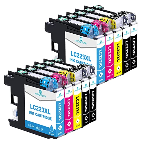 Hggetech LC223XL Paquete de 10 Cartuchos de Tinta de Repuesto compatibles con Brother LC223XL LC223 compatibles para Brother DCP J4120DW, DCP J562DW, MFC J5320DW MFC J480DW, MFC J4620DW MFC J5620DW