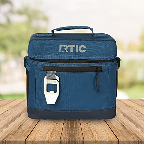 Rtic 8 Can Everyday Cooler, Soft Sided Portable Insulated Cooling For Lunch, Beach, Drink, Beverage, Travel, Camping, Picnic, For Men And Women, Navy #TOP2