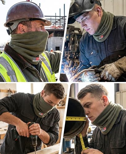 Image of BOCOMAL FR Neck Gaiters Face Mask 7oz Mightweight Flame Resistant Welding Hood NFPA2112 CAT2