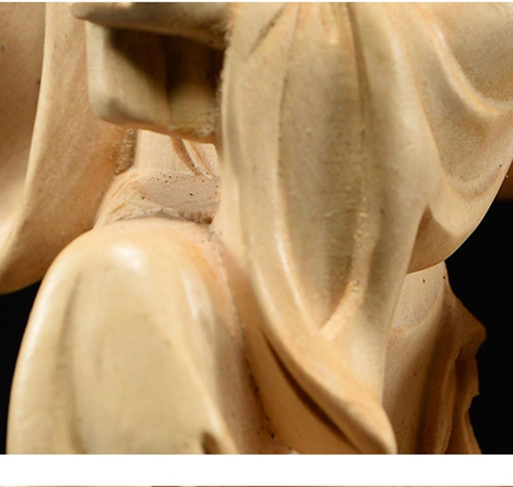 Desktop Decoration Carved Wood Ornaments Solid Wood Handle Pieces Home Decor Car Interior Jewelry Living Room Crafts Sculptures Home Decor