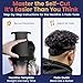 247 Groomed Self Haircut Kit for Men | 2Pcs SelfCut Guide for Men: Neckline Shaving Template & Fade Guide | Adjustable Size Hair Fade Tool & Stable Neck Line Up Tool | Hair Cut for Kids & Seniors