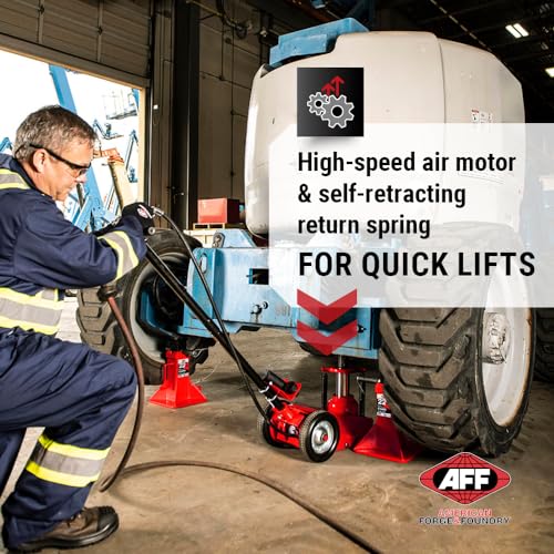 Image of AFF 22 Ton Axle Jack - Single Stage Air Assist Hydraulic Truck Jack with 3 Piece Extension Kit