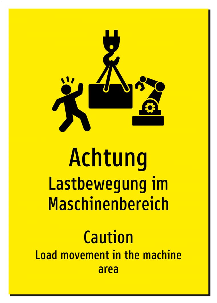45661-DEEN-S-07 | Achtung Lastbewegung | Schild/Aufkleber Deutsch