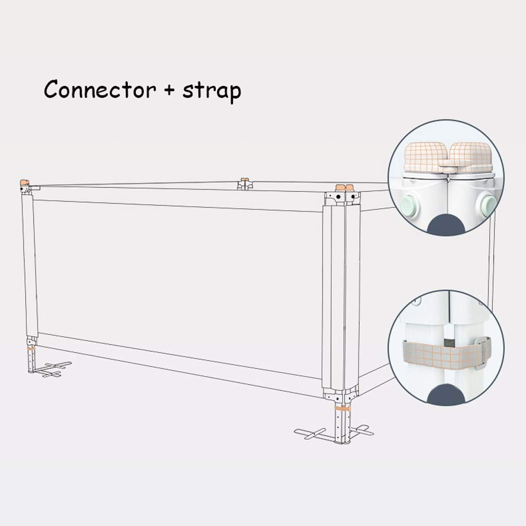 Rieles para Cama para Niños, Barandilla De Seguridad Valla para Cama Cama Grande Deflector Universal Elevación Vertical Ajuste De 6 Velocidades (Color:A-150CM)