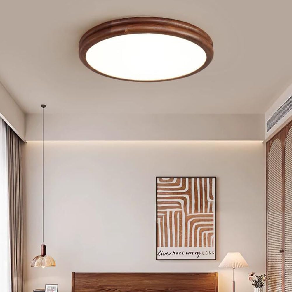 with Three-Color Dimming Ceiling Lamp Ultra-Thin Ceiling Lights Semi-Recessed Installation Ceiling Lamp Fixture Elegant Circular Home Flat Light for Lounge Hallway Home Office Porch(50Cm)/40