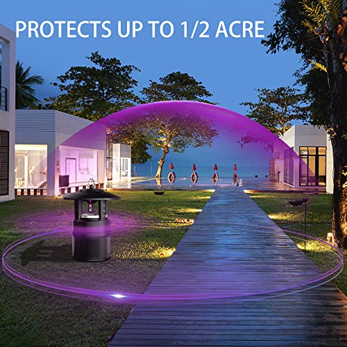 Fieemoo Large Outdoor Bug Trap, Mosquito & Flying Insect Trap Kills Flies, Moths, Wasps, Gnats, Stink Bugs & Other Flying Insects Protects Up To 1/2 Acre #TOP1