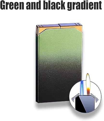 Miniatura 4 de Cool Jet - Encendedor de doble llama, bonito estético, recargable y ajustable, regalo para hombres, velas de chimenea, camping, barbacoa (sin gas)