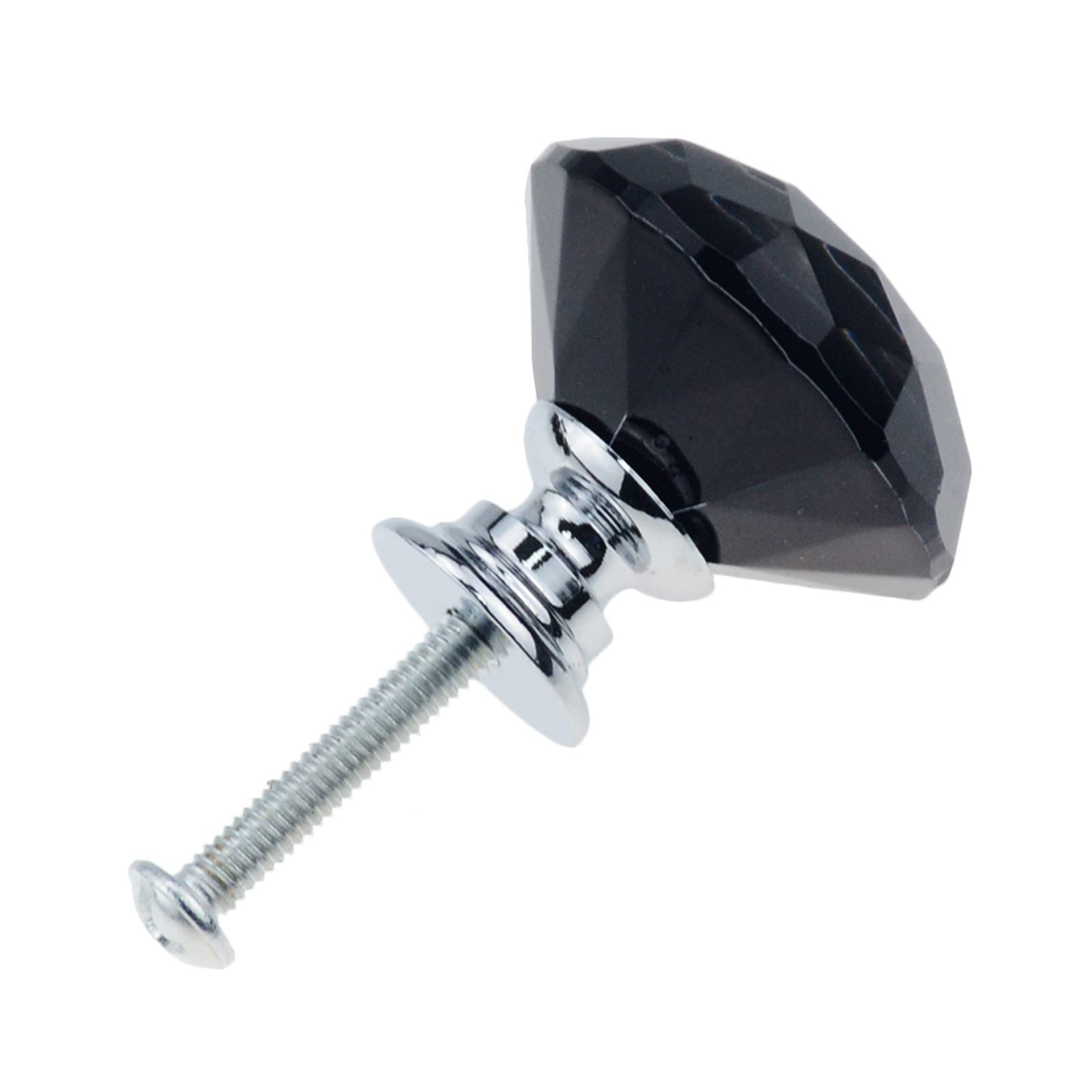 3 Pz/lotto Manopole Del Cassetto 30x30mm Maniglia di Cristallo Maniglia Della Porta Dell'armadio Manopola Maniglia Dell'armadio Tira Vermiculite Nero