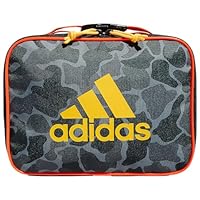 adidas Foundation Insulated Lunch Bag for Men and Women, Nomad Camo Grey/Solar Gold/Solar Red