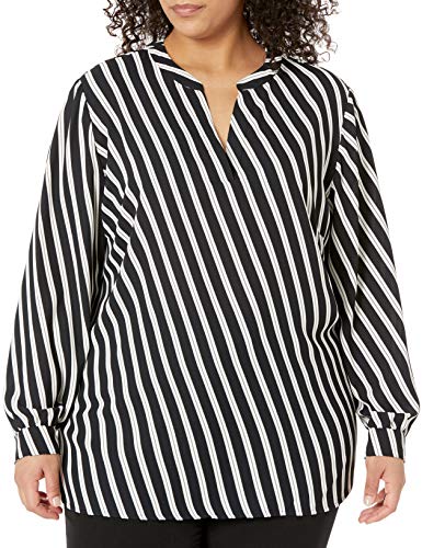 Blouse fille chemisier col fendu Anne Klein vêtement mode junior décontracté