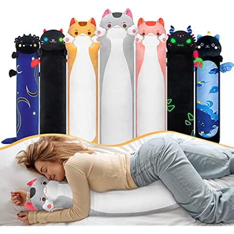 Mewaii Long Cat Plush Kids Body Pillow Cover