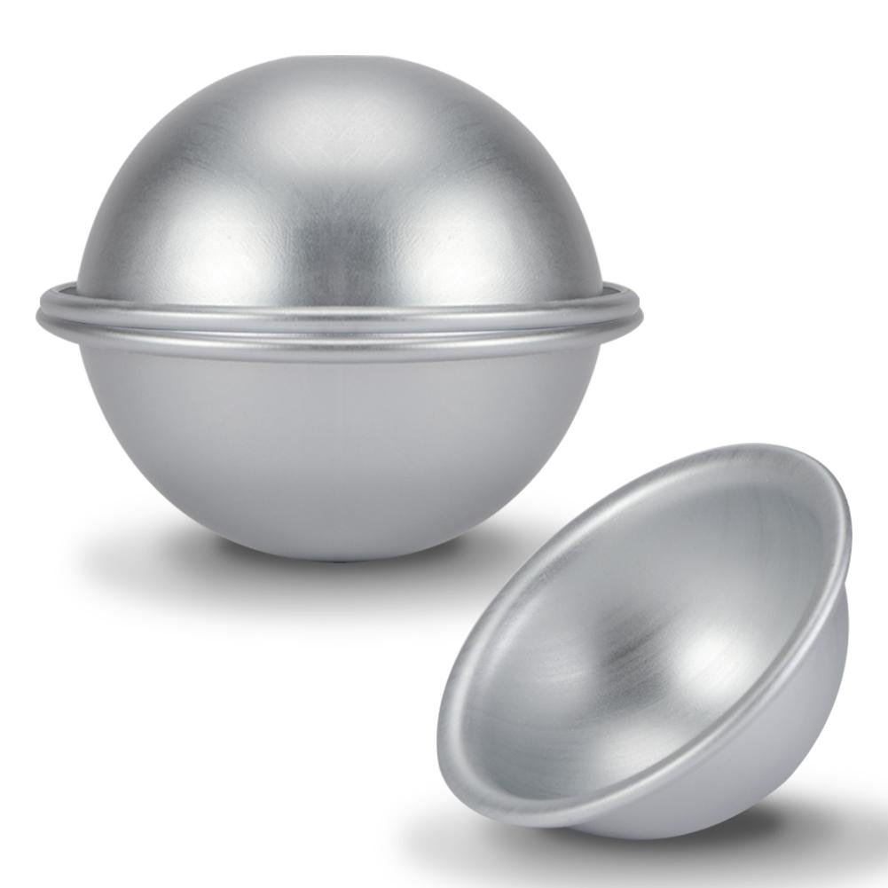 Cake Model, 8cm Half Ball Cake Mold Aluminum Hemisphere Cake Pan Bikini Cake Dessert Pudding Baking Mold