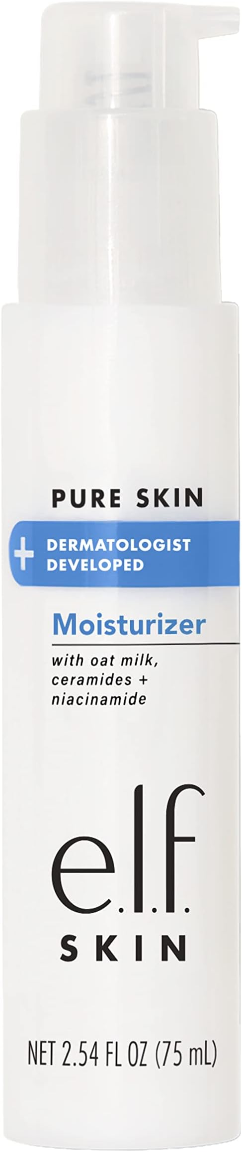 e.l.f. SKIN Pure Skin Moisturiser, Creamy & Weightless Daily Moisturiser For A Hydrated-Looking Complexion, Made With Oat Milk, Allantoin & Niacinamide