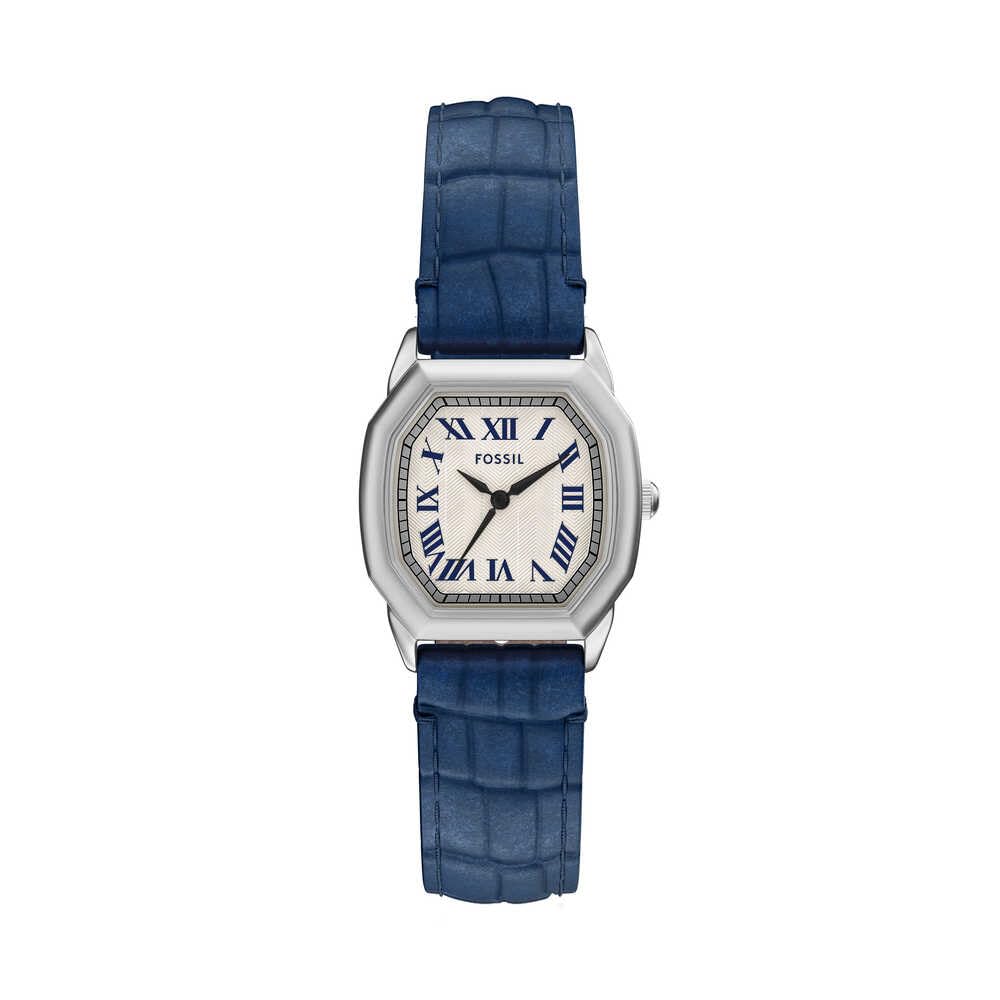 FOSSIL Harlow Uhr für Damen, Quarz-Dreizeigerwerk mit Edelstahl- oder Lederarmband