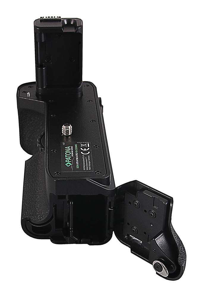 PATONA Empuñadura de batería de repuesto para VG-C2EMRC para 2 baterías NP-FW50, compatible con Sony A7 II, A7M2, A7R2, con mando a distancia y función de carga USB-C, ergonómico y antideslizante