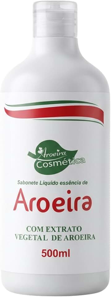Sabonete Líquido Essência de Aroeira 500mL Aroeira Cosmética - Extratos Aroeira Alecrim Barbatimão