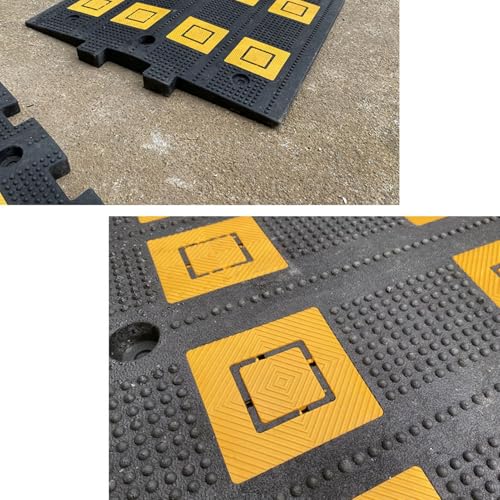 Dos d'âne modulaire robuste en caoutchouc pour ralentir le trafic de parking