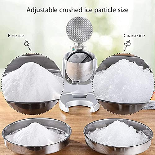 JJINPIXIU Eisrasierer und Schneekegelmaschine, 380W Edelstahl Premium tragbarer Eisbrecher und rasierte Eismaschine für… – Bild 3