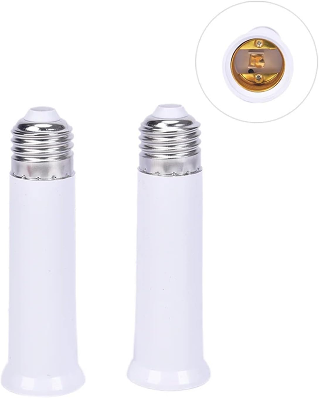 Straight Tube Lamp Stems 5PCS Extension Light Bulb Holder Adapter for Light Fixture Assembly Or Repair
