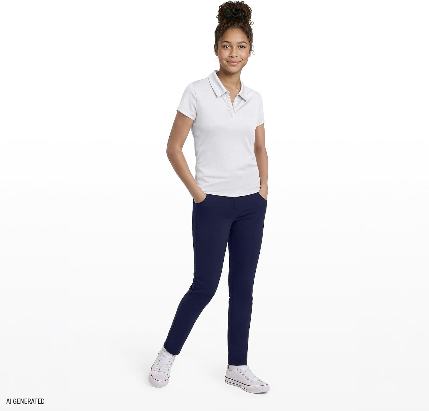 IZOD Junior's Uniform Short Sleeve Interlock Polo