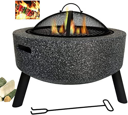 RUHEN Parrilla de Barbacoa al Aire Libre, Estufa de calefacción al Aire Libre, brasero de carbón, Chimenea de Patio