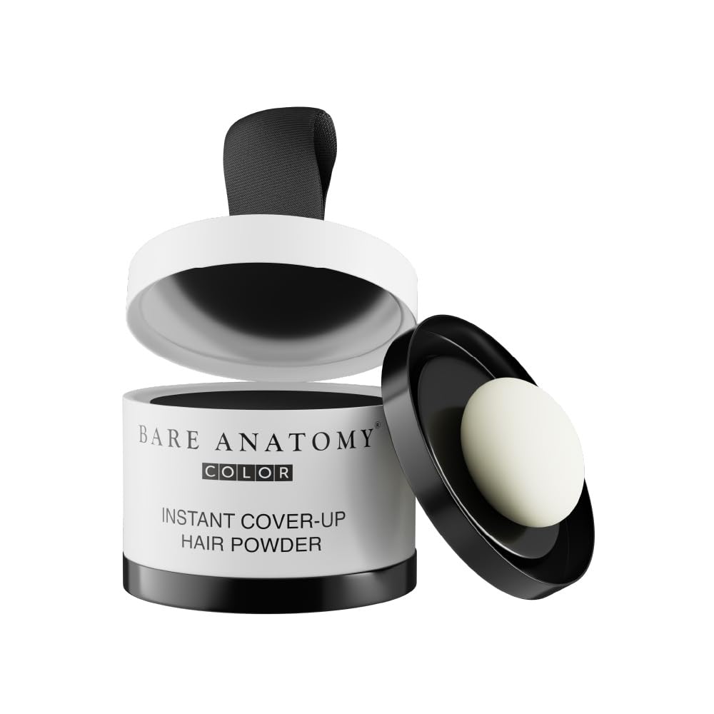 Bare Anatomy Instant Cover-Up Hair Powder | 100% Instant Grey Coverage | Seamless Natural Finish | Gentle, Non-Drying Formula | Black Color | 4gm-image-30
