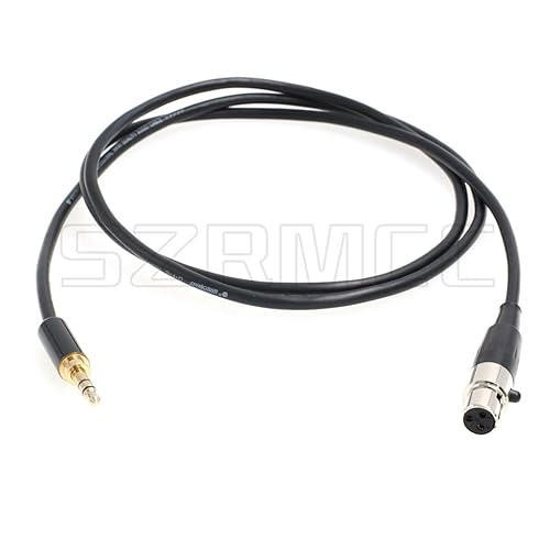 SZRMCC Cable de audio Mini-XLR de 0.138 in 18 '' TRS a TA3F de 3 pines para micrófono de auriculares Sennheiser AKG