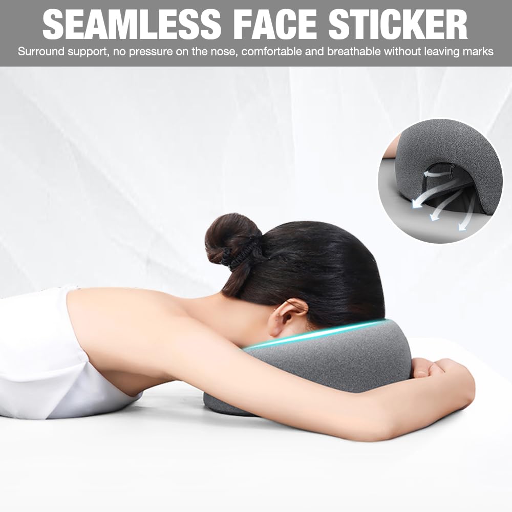 Almohada de Masaje Boca Abajo, Reposacabezas de Masaje para Cama, Almohada de Descanso para Salón de Belleza para Cama del Masaje del Salón del Balneario