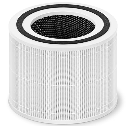 Image of 240 Replacement Filter Compatible with 240 Air Purifier, 3-in-1 High-Efficiency Filtration with Activated Carbon for Air Pollutants, Odor and Smoke, 1 Pack, White