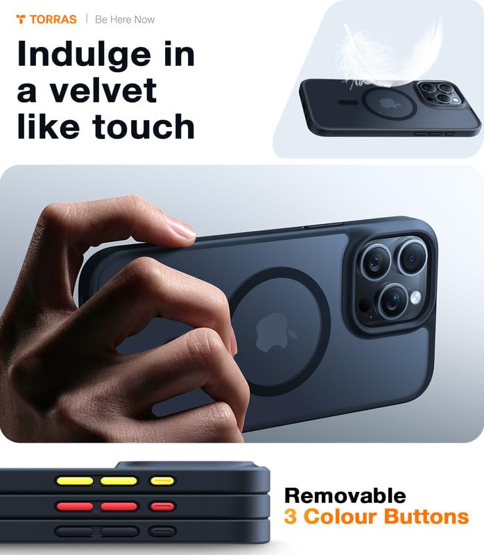 Amazon.com: TORRAS Magnetic Shockproof for 15 Pro Max Case