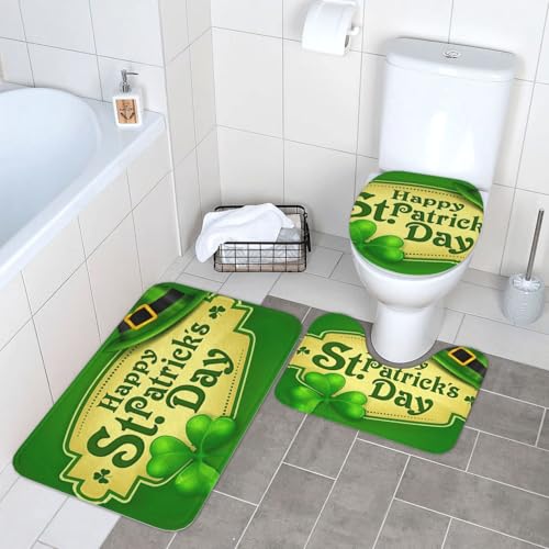 Juego de 3 alfombras de baño estampadas con máxima comodidad 8