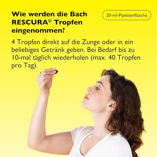 Bach RESCURA Bachblüten Tropfen ohne Alkohol I 20 ml I Bachblütenmischung für den Tag I ehemals Rescue das Original I Original… – Ansicht 4