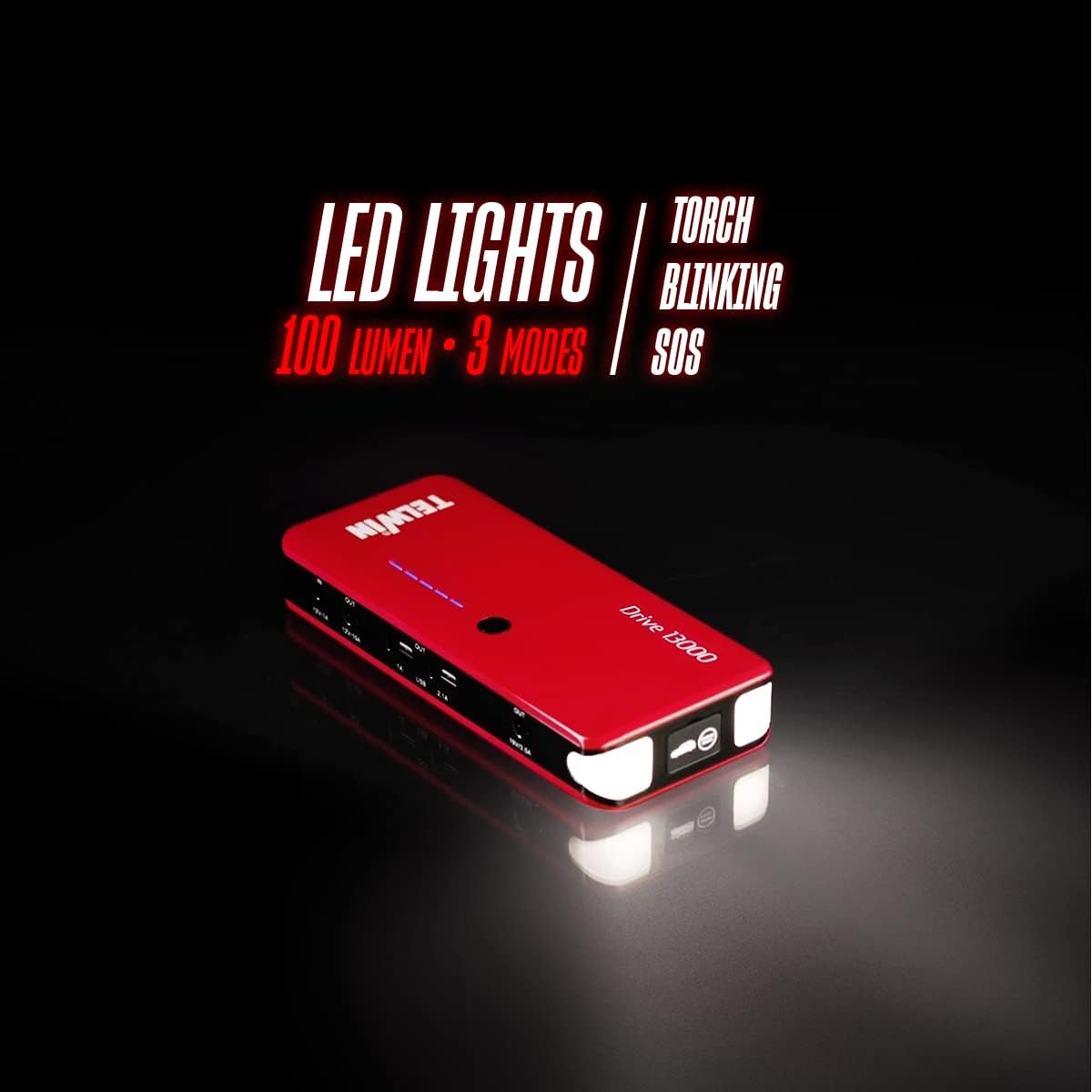 Telwin Drive 13000 with LED lights activated