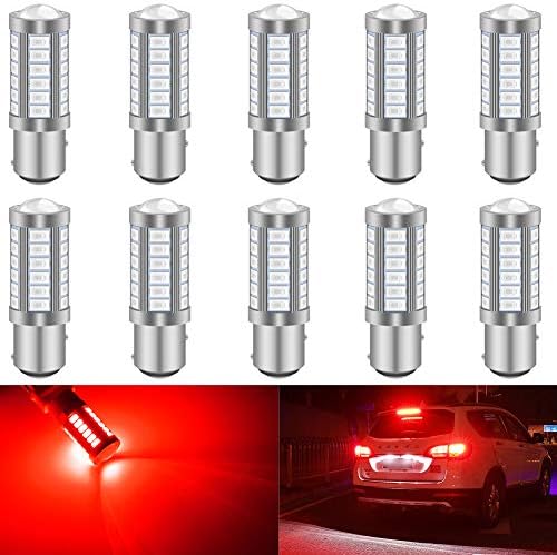 KATUR 4pcs BAU15S 7507 1156PY PY21W 5630 33-SMD Amber 900 Lumens Super Bright LED Turn Tail Brake Stop Signal Light Lamp Bulb 12V 3.6W