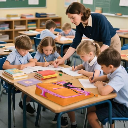 Icing Dripping Book Tote Bag,Large Capacity Handbag with Zipper Perfect for School,Travel,Shopping4