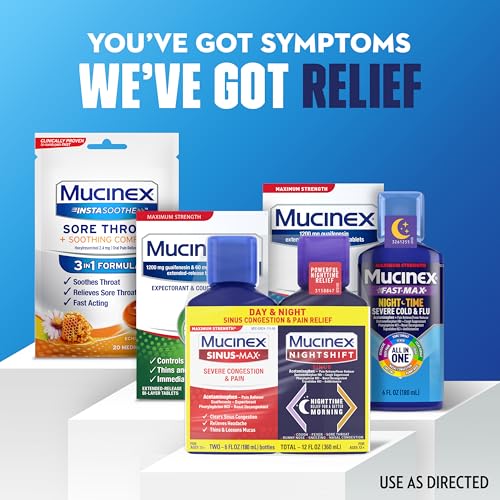 Mucinex Sinus-Max Severe Congestion & Pain & Nightshift Sinus, 2x6 FL OZ - image 6