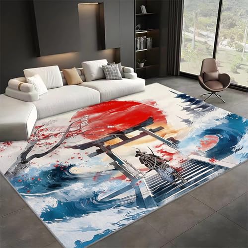 Tapis antidérapant samouraï japonais 80x150 cm pour sol sécurisé - 2
