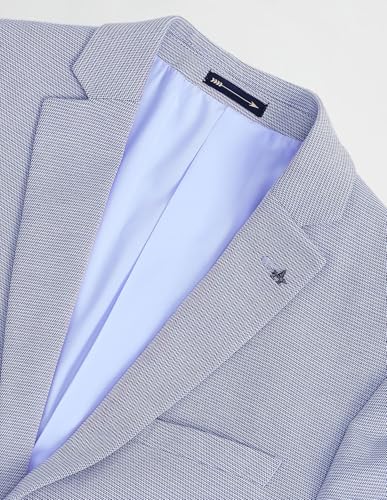 Image of Arrow Knitted Mens Blazer - Self-Design Striped Pattern, Five Pockets, Double-Vented Back Hem Stylish Blazer for Men