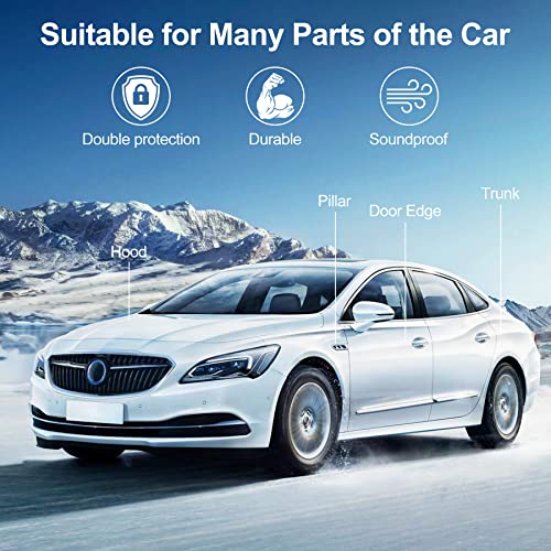 Kikerike CDRSS Automotive Door Weather Stripping 10Ft Car Door Rubber Edge Trim Seal Strip Gasket With Top Bulb Easy To Install thumb #3