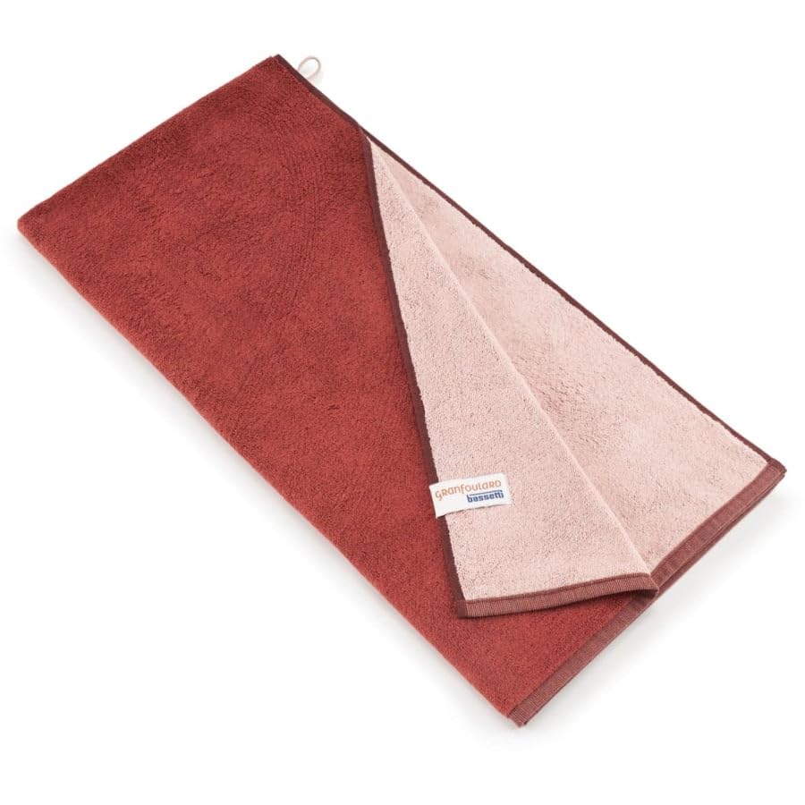 Bassetti New Shades 9327871 Serviette de Bain 100% Coton Terracotta R1 70 x 140 cm